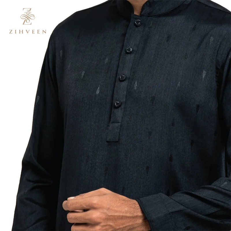 Black Color Small Motif - ZVBM10A