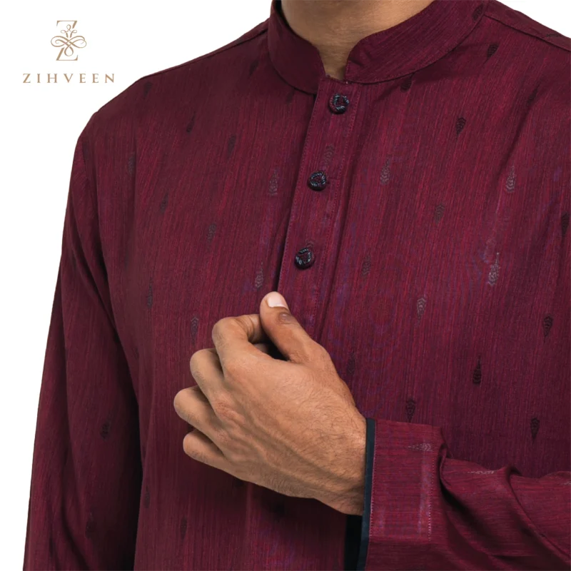 Maroon Colour Small Motif - ZVMT12A