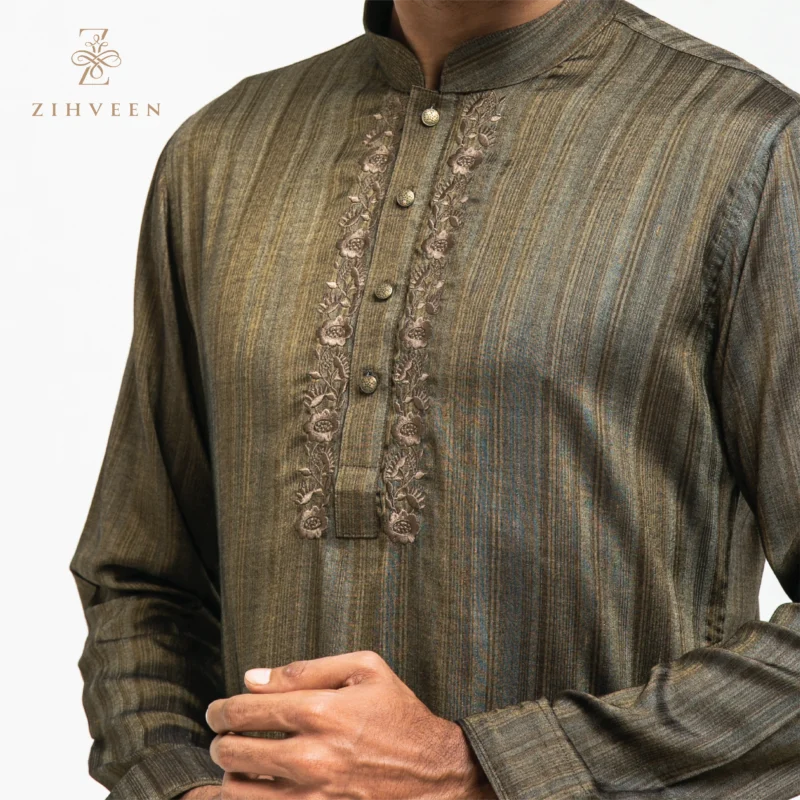 Olive Embroidery - ZVOG006A