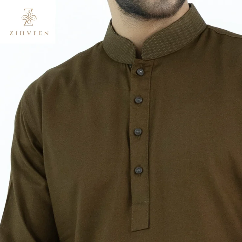 Copper Golden  With Mosiono Velvet Contrast - ZVCG06A