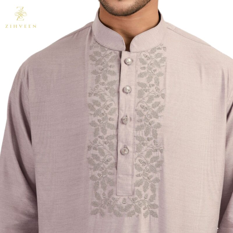 Lemonade pink with shrub embroidery - ZVLP2516R