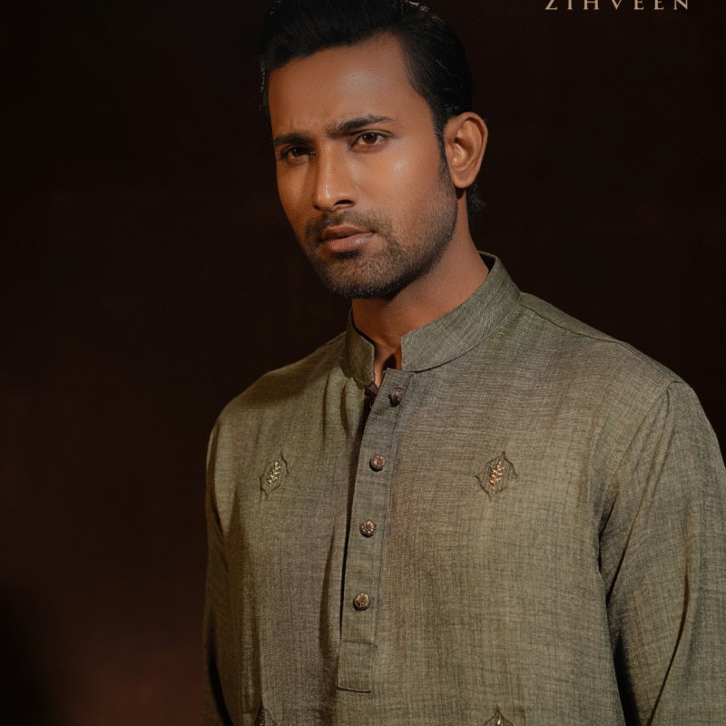 Hunter Green with allover Zardoji