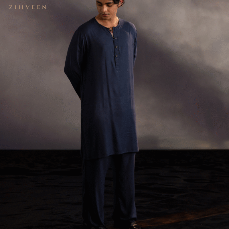 Sapphire Blue round neck chords